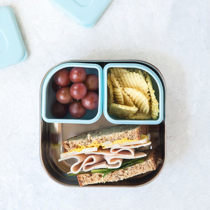 GrowBento: All Ages Bento Box - Snow + Aqua by Miniware