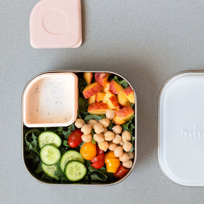 GrowBento: All Ages Bento Box - Snow + Peach by Miniware