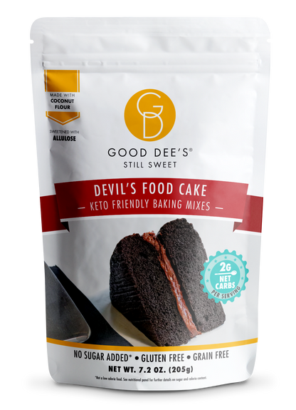 Devil's Food Keto Cake Mix - Gluten Free and No Added Sugar by Good Dee's