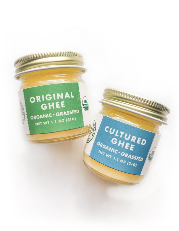 Ghee and Cultured Ghee Sampler (1.1 oz of each)