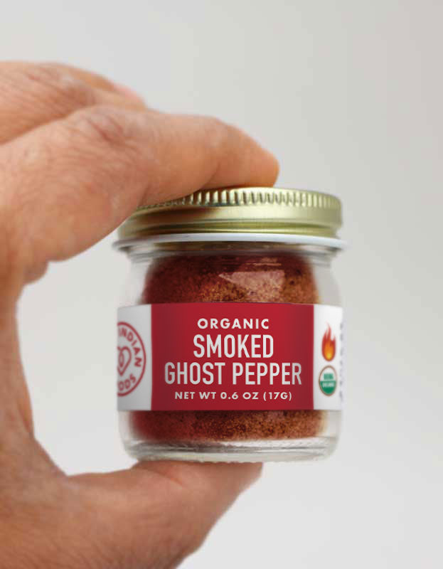 Ghost Pepper (Smoked Bhut Jolokia) Ground, Certified Organic