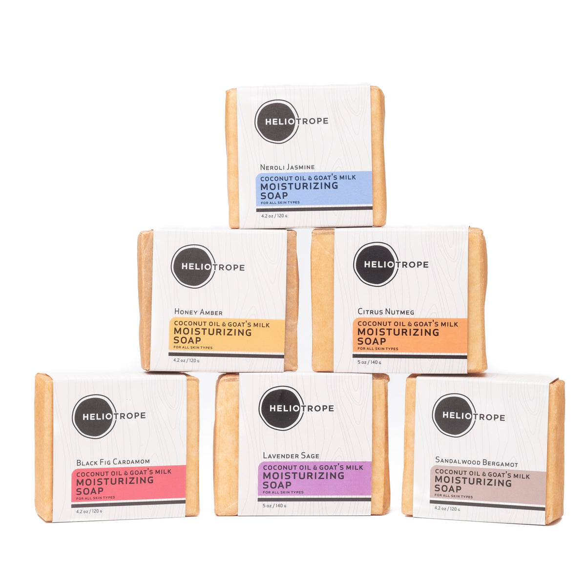 Moisturizing Coconut Oil & Goat's Milk Soaps by Heliotrope San Francisco