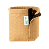 GeoPot Fabric  Pot with Velcro - Tan by Geopot
