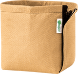 GeoPot Fabric  Pot with Velcro - Tan by Geopot