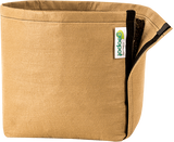 GeoPot Fabric  Pot with Velcro - Tan by Geopot