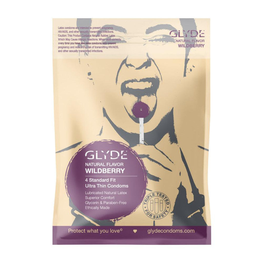 Glyde Ultra Organic Wildberry Flavored Vegan Condoms