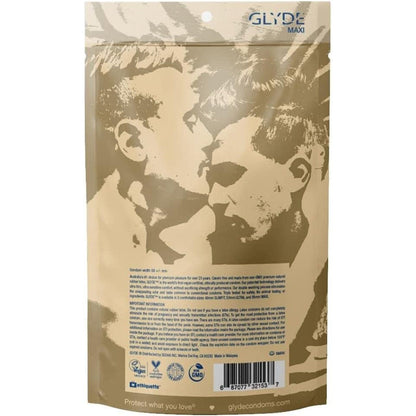 Glyde Maxi LARGE Size Vegan Condoms