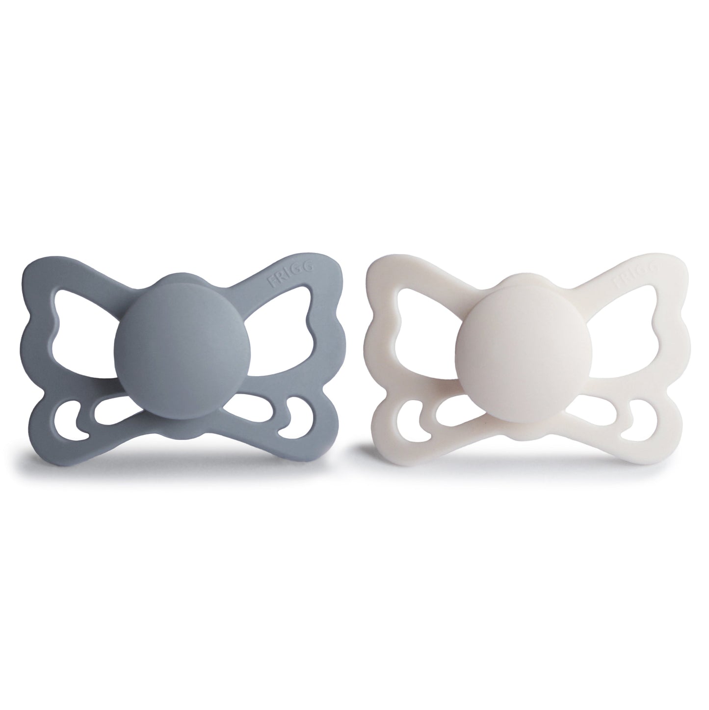 FRIGG Butterfly Anatomical Silicone Pacifier 2-Pack (6-18 Months)