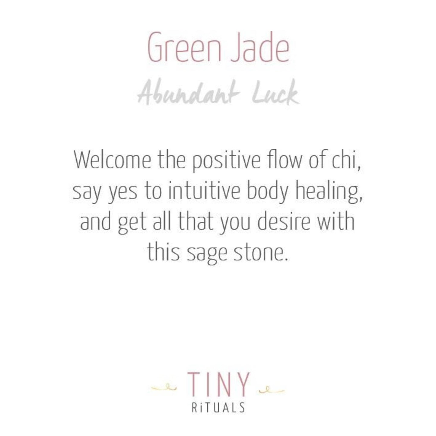 Green Jade Worry Stone by Tiny Rituals