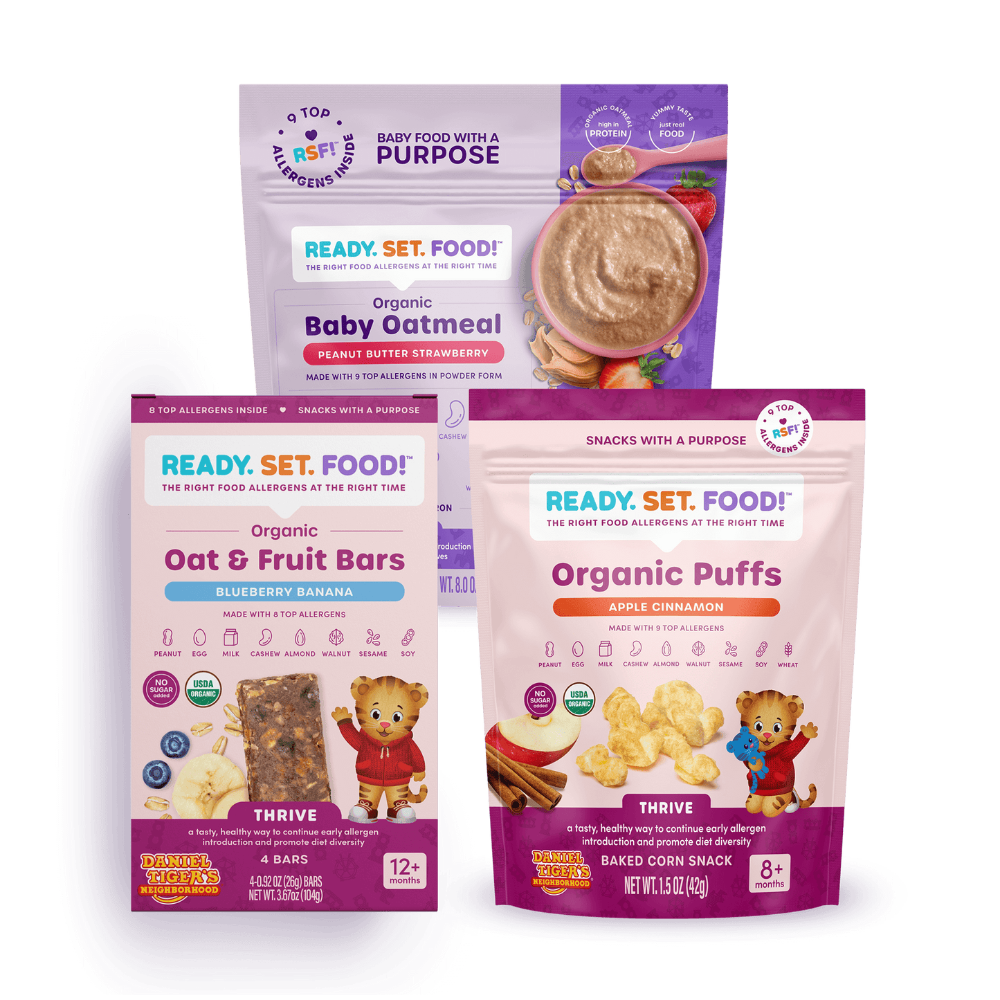 Organic Baby Oatmeal - Variety Packs