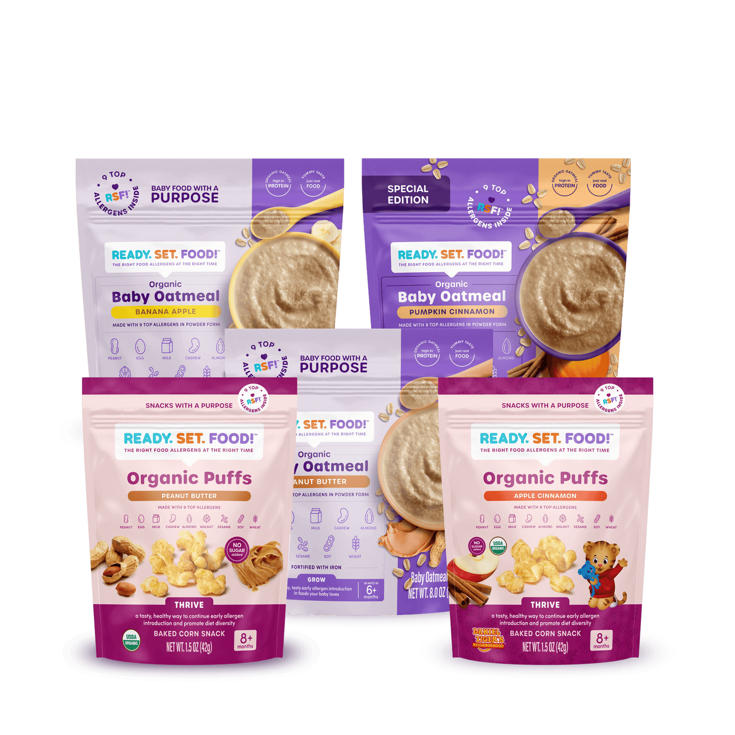 Organic Baby Oatmeal - Variety Packs