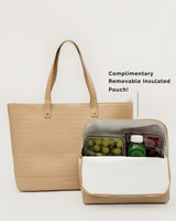 THE TOTE - CREAM CROC