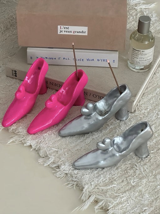 Handmade Funky Memphis Heels Incense Holder Set Of 2 Pcs