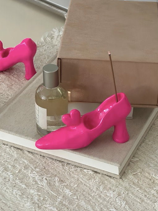 Handmade Funky Memphis Heels Incense Holder Set Of 2 Pcs