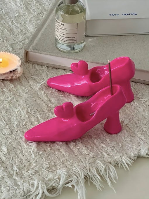 Handmade Funky Memphis Heels Incense Holder Set Of 2 Pcs