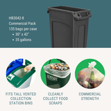 30x42" COMPOSTABLE BIN LINER, 0.85 MIL