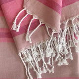 Samara Sustainable Turkish Towel Pink by Hilana Upcycled Cotton