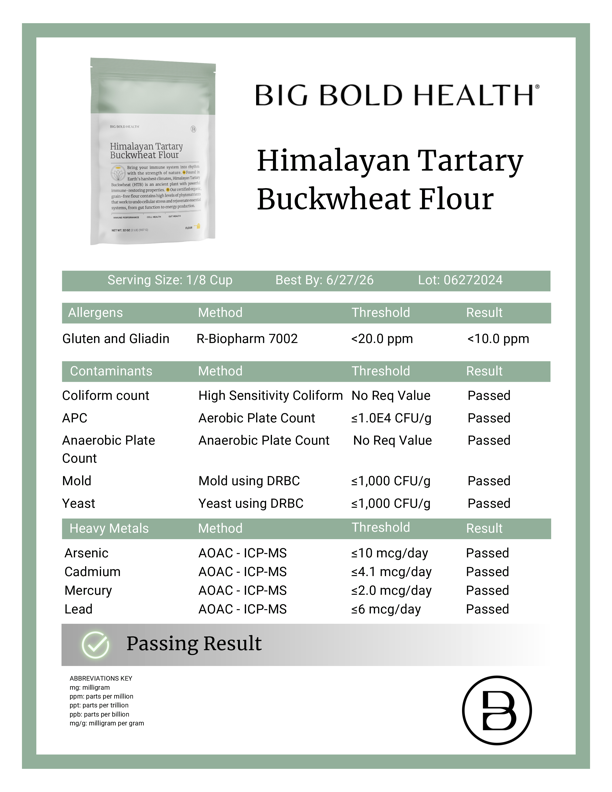 Himalayan Tartary Buckwheat Flour