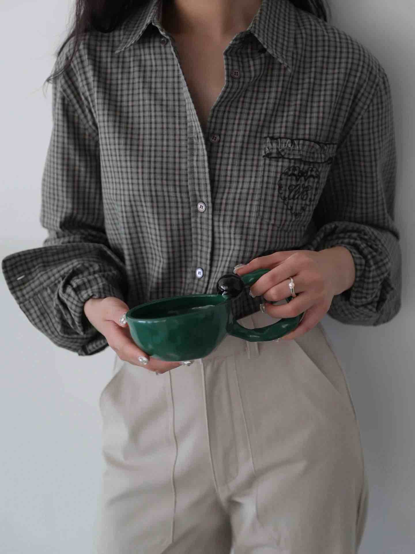 Handmade Irregular Retro Ceramic Bubble Coffee Mug, Espresso Cup