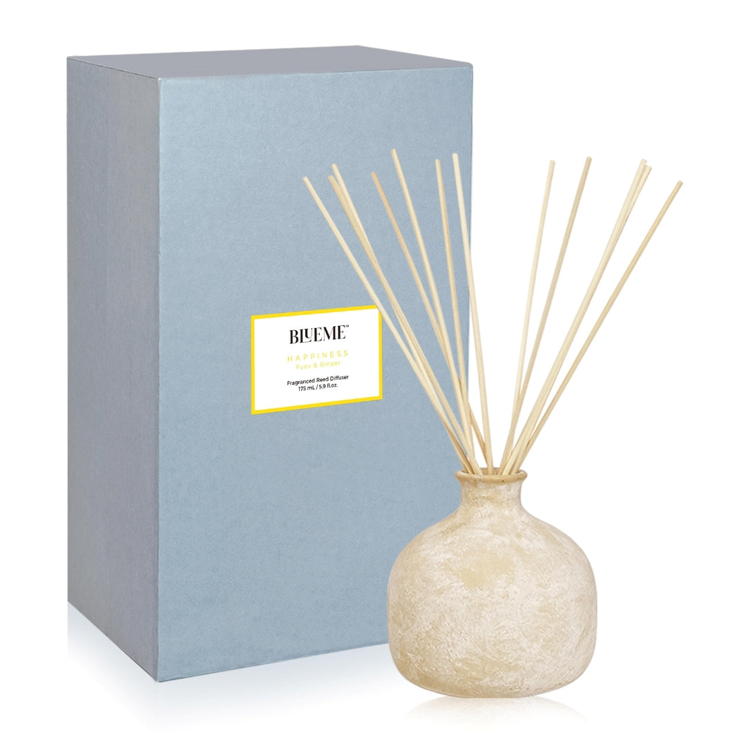 Happiness - Ceramic Refillable Diffuser - Yuzu & Ginger