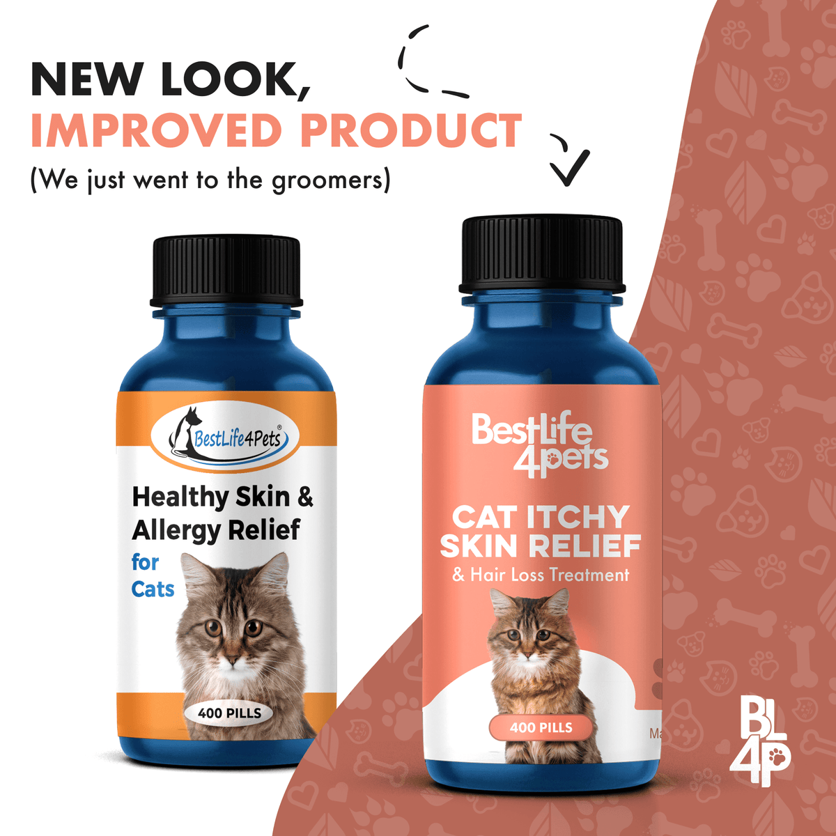 Healthy Skin for Cats - Cat Miliary Dermatitis, Skin Allergy & Cat Scabs Remedy by BestLife4Pets