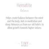 Hematite Worry Stone by Tiny Rituals