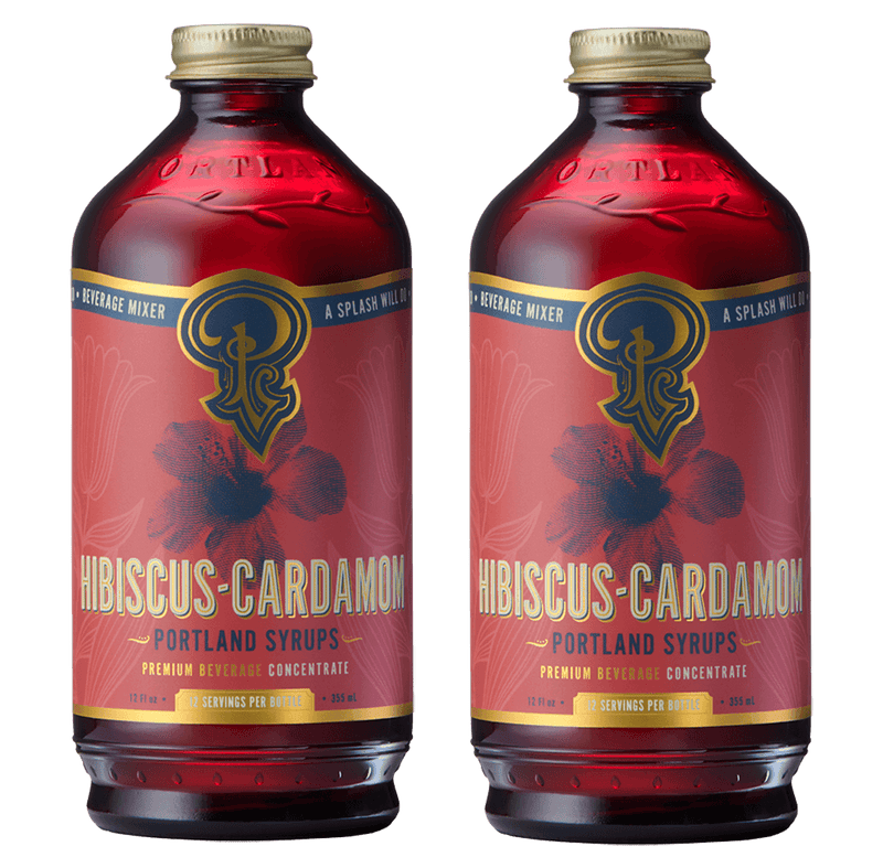 Hibiscus Cardamom Syrup two-pack by Portland Syrups