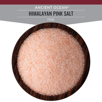 Ancient Himalayan Pink Mineral Salt, Fine Grain - Shaker Jar (6 oz) by Alpha Omega Imports