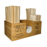 Bamboo Straw and Napkin Bar Caddy by Holy City Straw Company