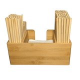 Bamboo Straw and Napkin Bar Caddy by Holy City Straw Company