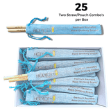Tall Reed Straw/Pouch Combo | Inner Pack | 25ct. by Holy City Straw Company