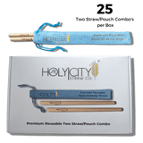 Tall Reed Straw/Pouch Combo | Inner Pack | 25ct. by Holy City Straw Company