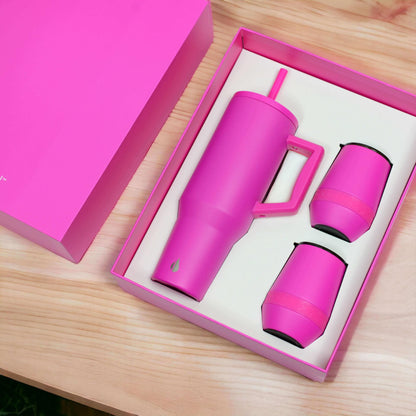 Commute 'n Chill Gift Set - Hot Pink