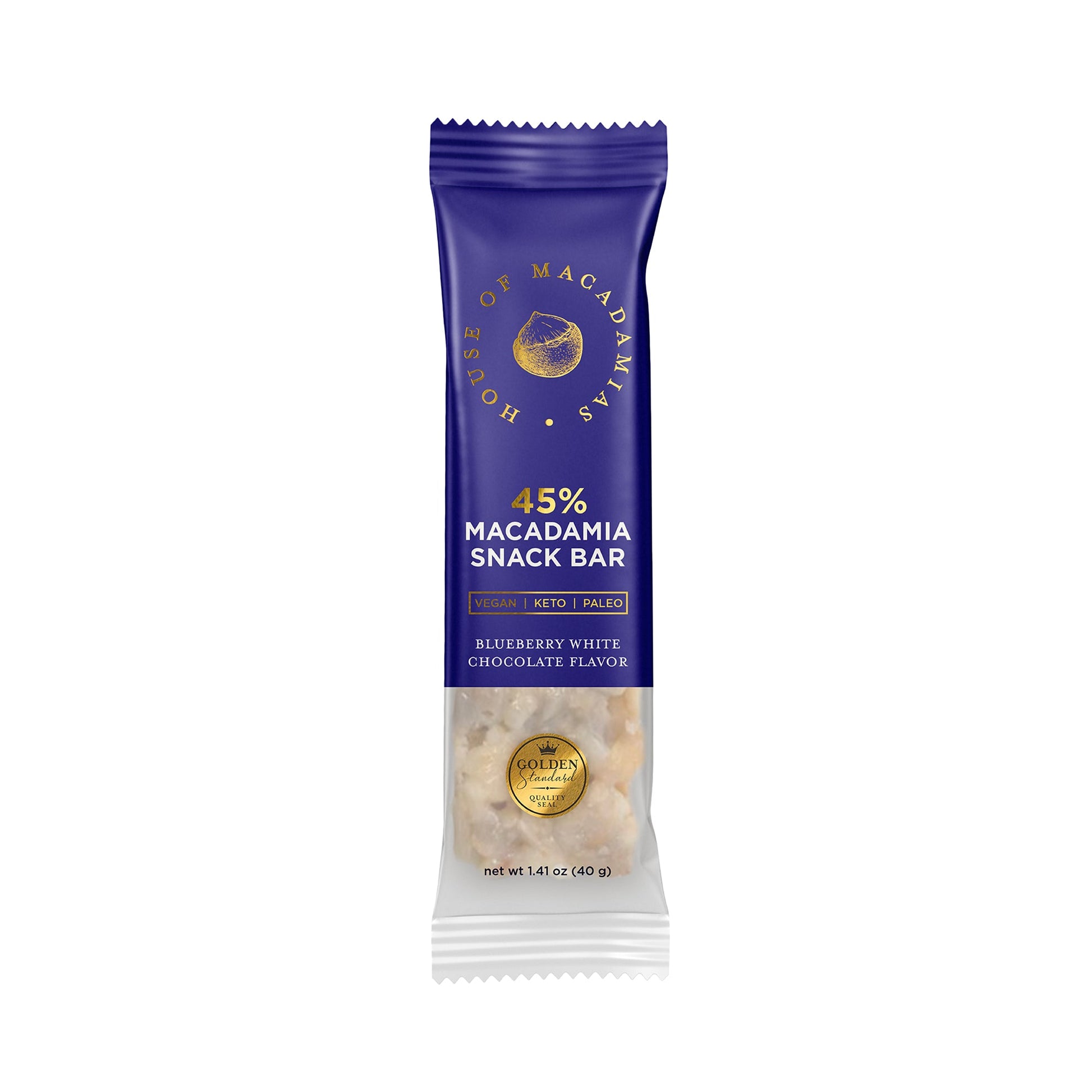 Blueberry White Chocolate Macadamia Nut Snack Bar (12 Bars)