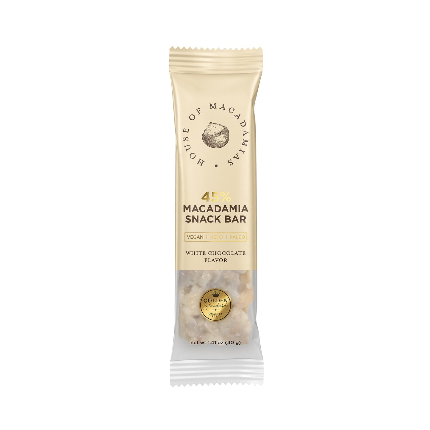 White Chocolate Macadamia Nut Snack Bar (12 Bars)