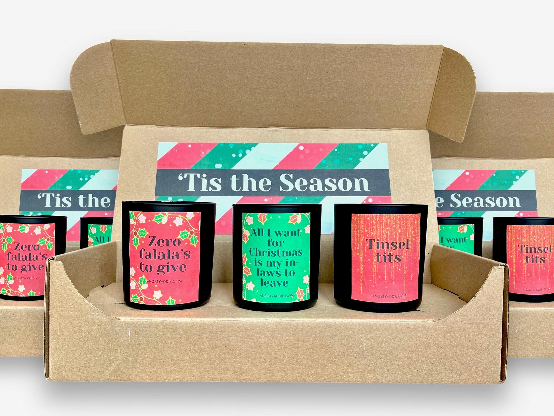 'Tis the Season Holiday Candle Gift Set by Angsty Addie
