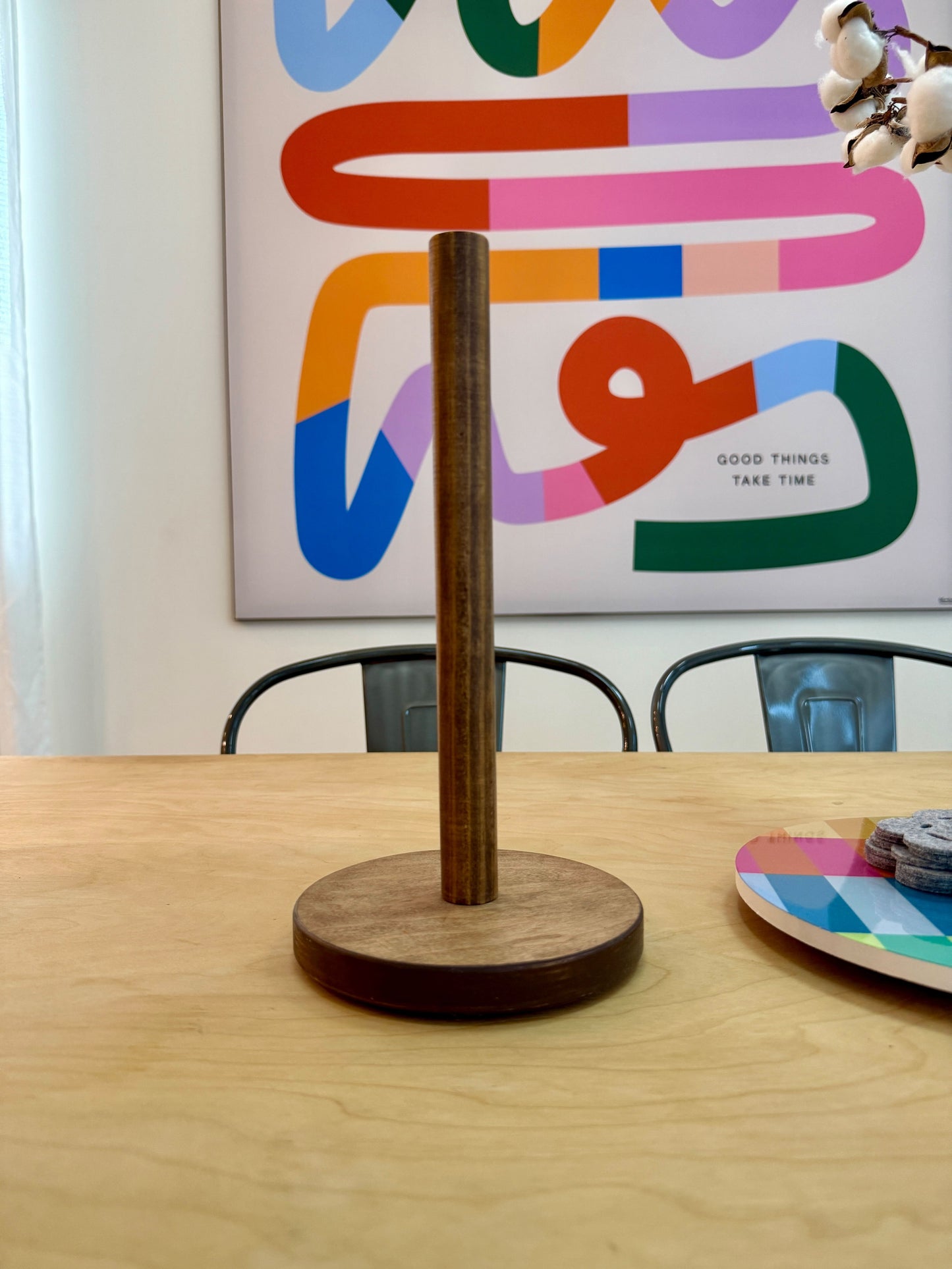 UNpaper® Towel Holder: Natural or Walnut stain