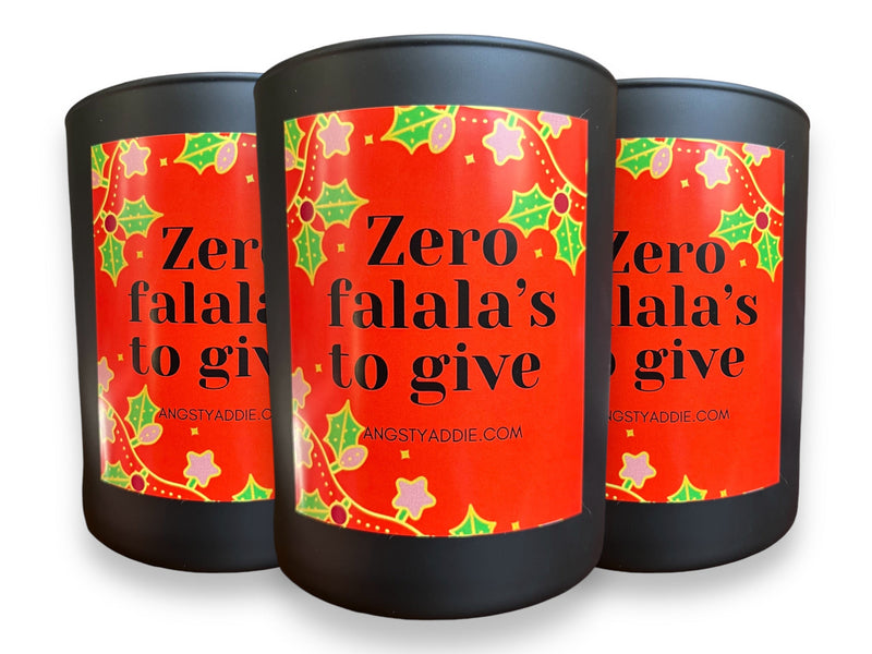 Zero Falala's To Give Christmas candle by Angsty Addie