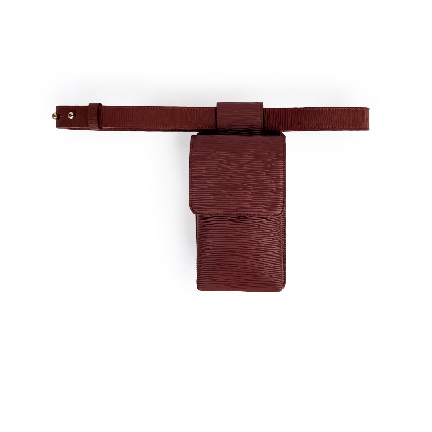 Alex Belt Bag Triad in Wine by Naissant NYC