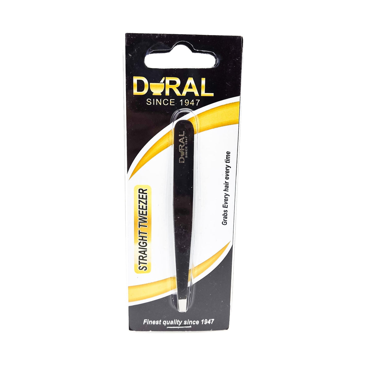 Dural Straight Tweezer Black