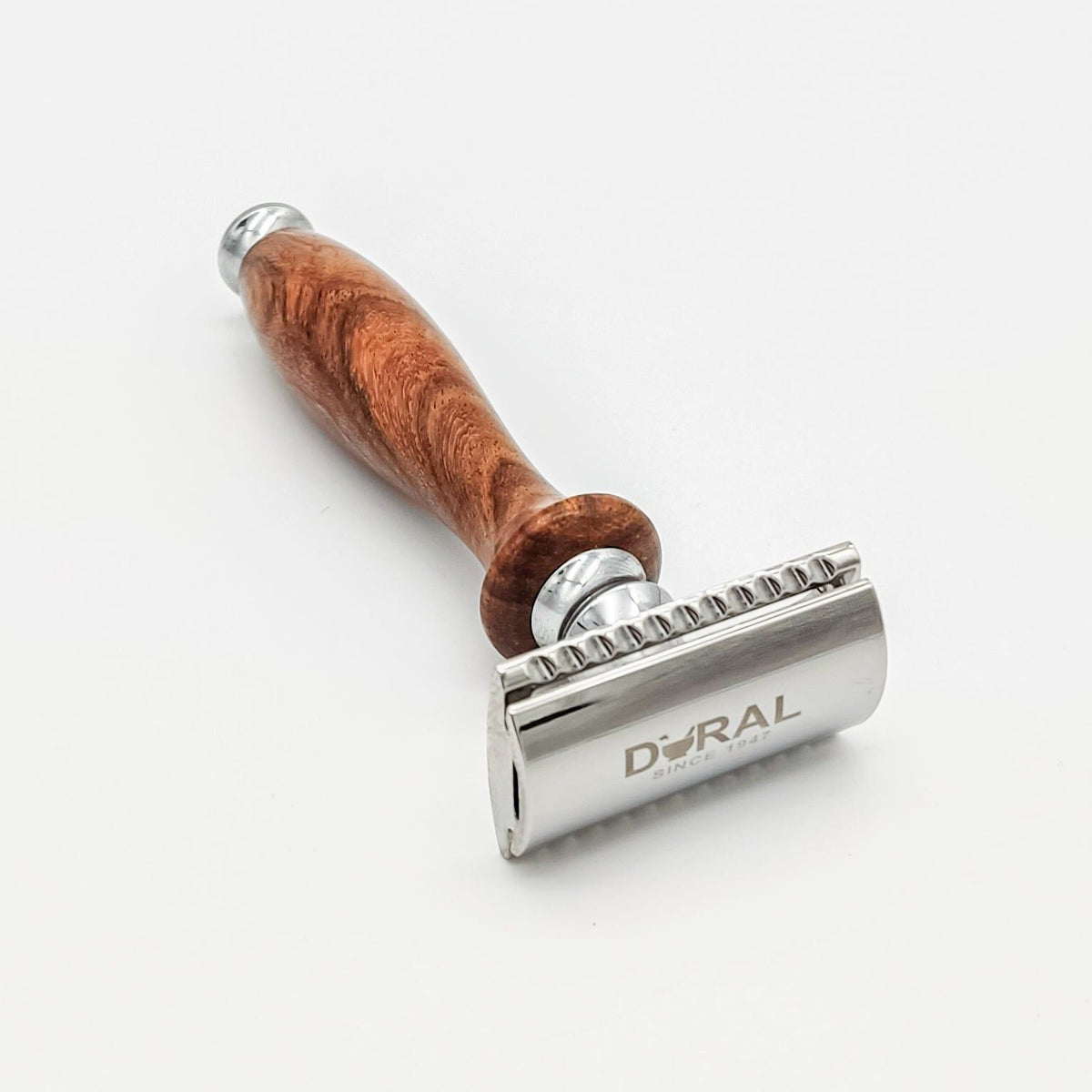 Dural Sheesham Wood Double Edge Safety Razor + Pouch