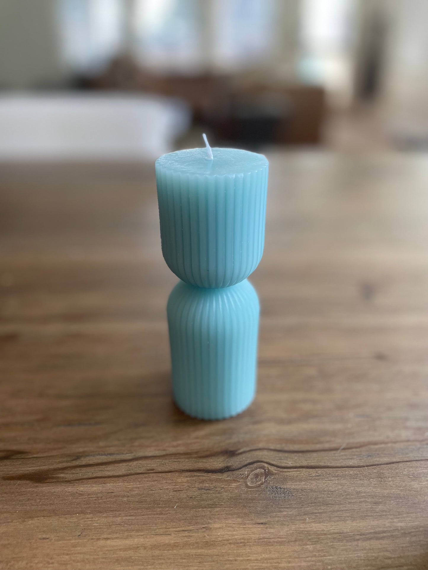 Hourglass Ribbed Candle