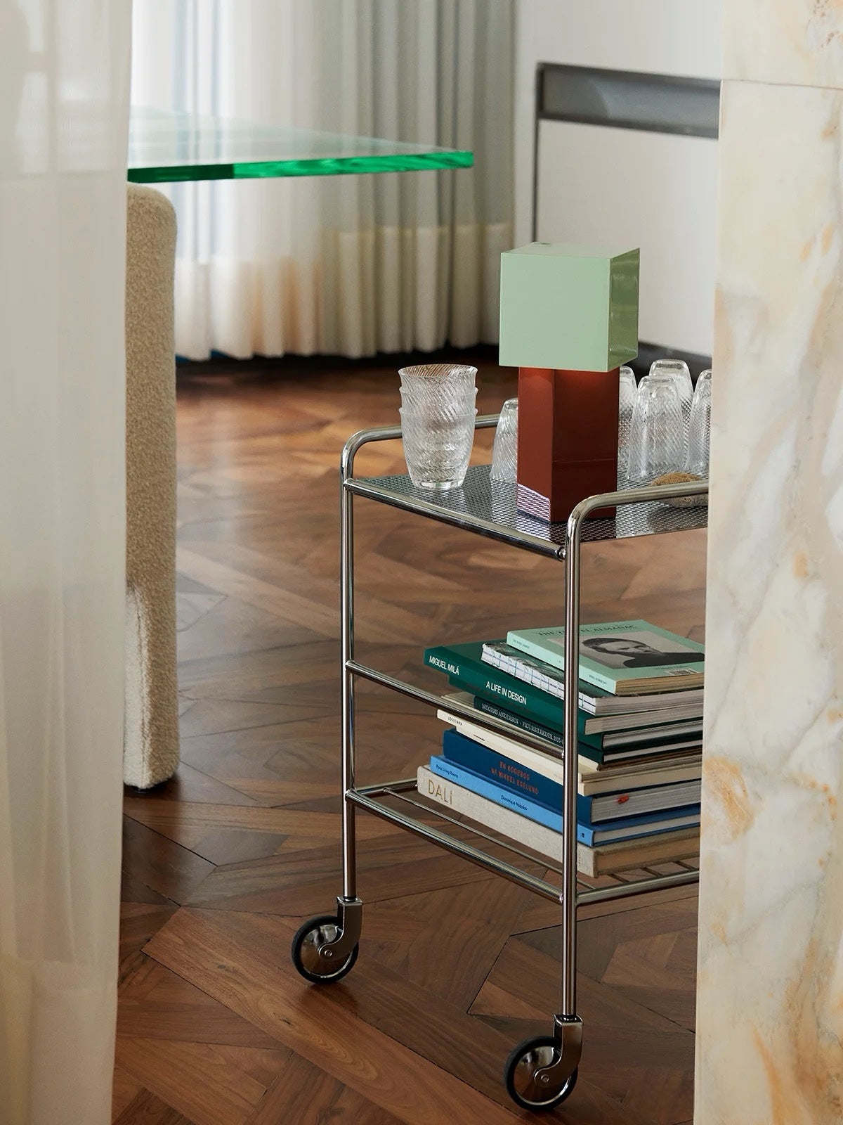 Modern Geometric Portable Dimmable Lamp - Bauhaus Pivot ATD7 Table Lamp