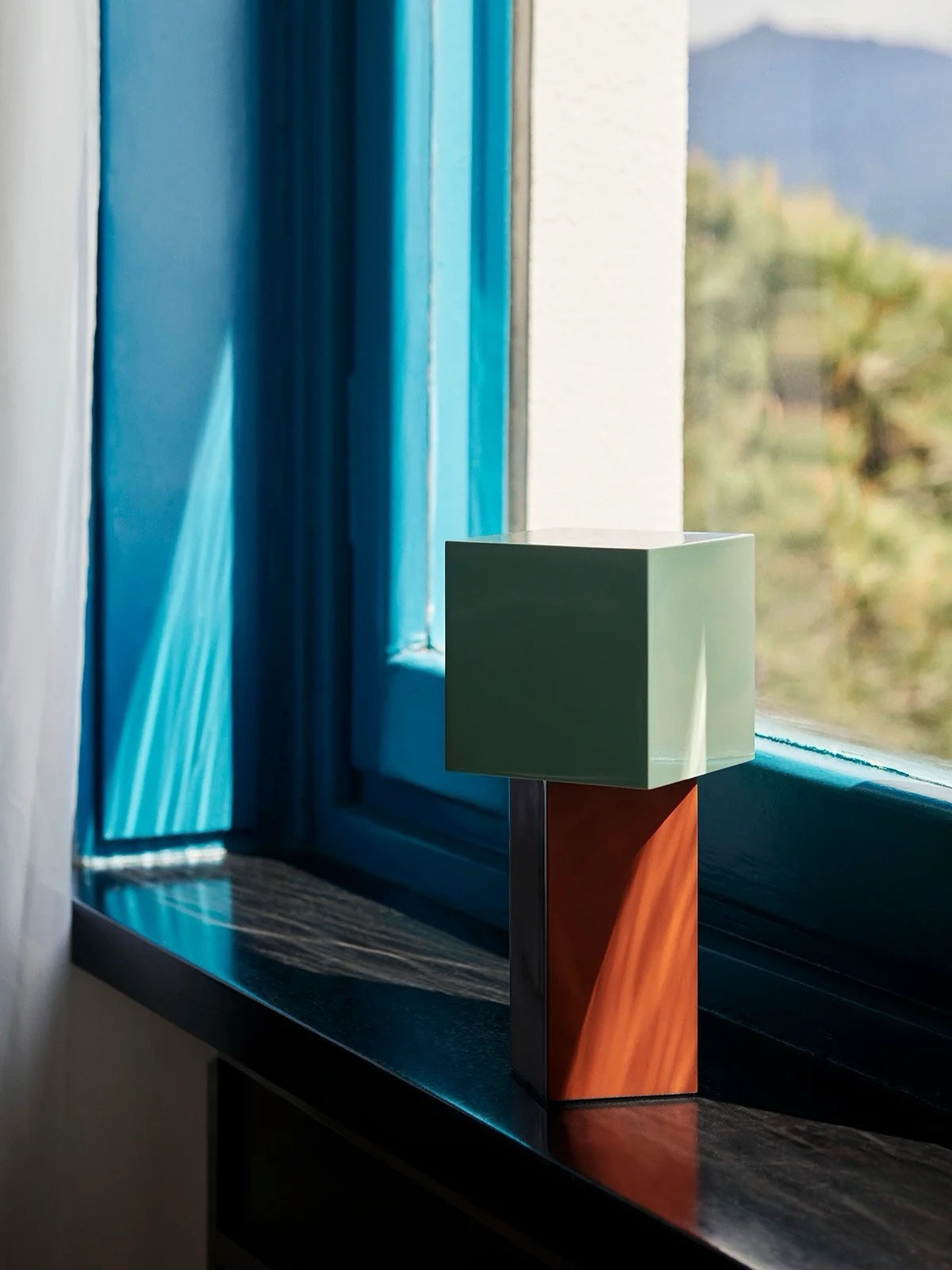 Modern Geometric Portable Dimmable Lamp - Bauhaus Pivot ATD7 Table Lamp