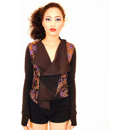 Ayona Lace Overlay Jacket - Long Sleeved by KIKIKAMANUInc