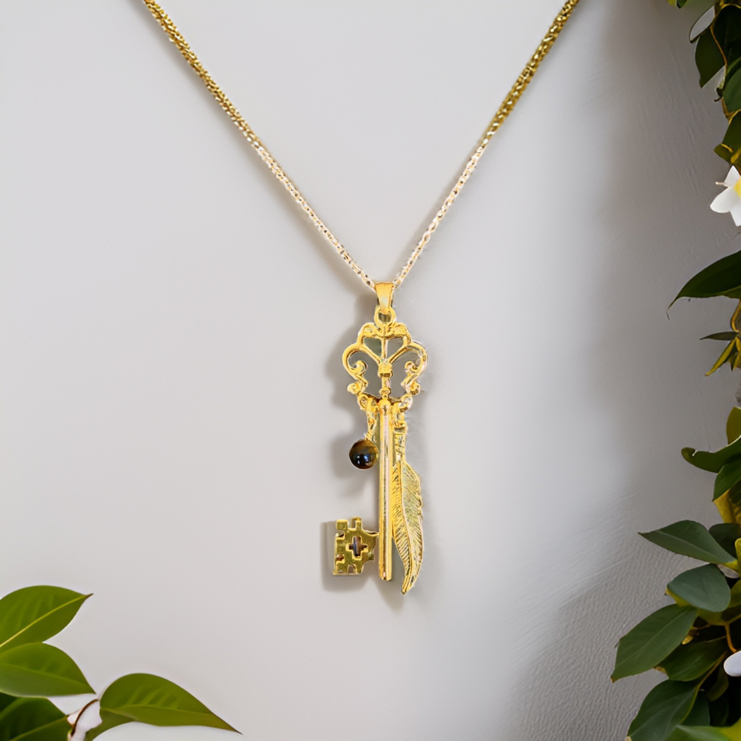 Butterfly Skeleton Key Necklace by The Urban Charm