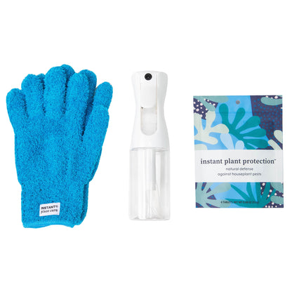 The Houseplant DEFENSE Bundle (Natural Pest Control + Gloves + Spray Bottle) by Instant Plant Food