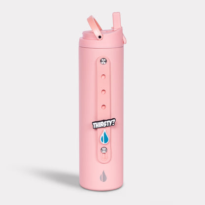 Iconic  Charm Bottle 20oz  - Rose Pink