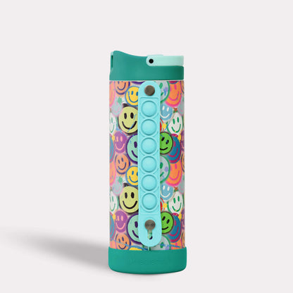 Iconic 14oz Pop Fidget Bottle - Graffiti Smile