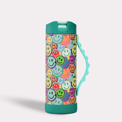 Iconic 14oz Pop Fidget Bottle - Graffiti Smile